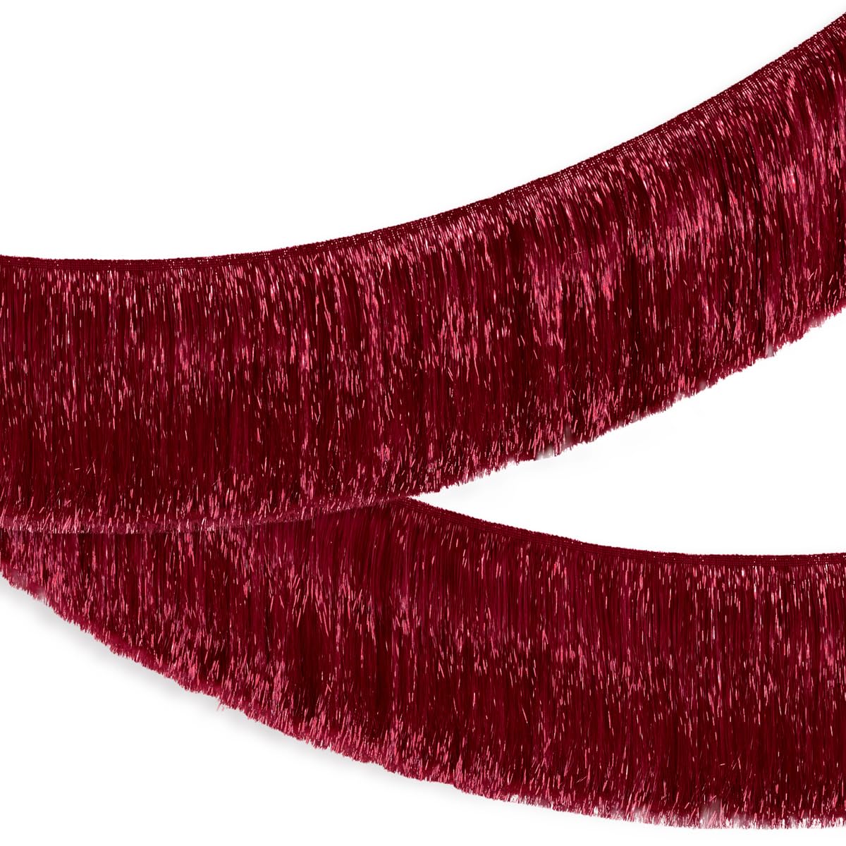 xo, Fetti Burgundy Fringe Banner - 4 ft | Bachelorette Decorations, Cute Birthday Photo Booth, Party Backdrop, Wine Bday Supplies