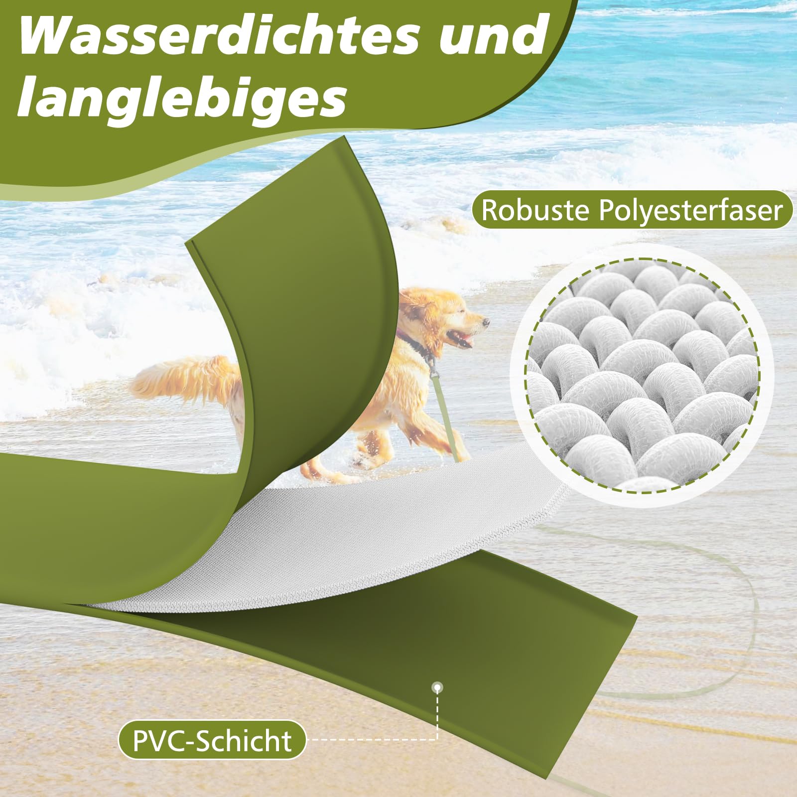 X XBEN Lunghina per Cane 3M 5M 10M 15M 20M 25M 30M, Guinzaglio Addestramento per Cani con Maniglia Imbottita, Guinzaglio Gommato per cani, Impermeabile, Moschettone, Resistente Adatto per Tutti i Cani