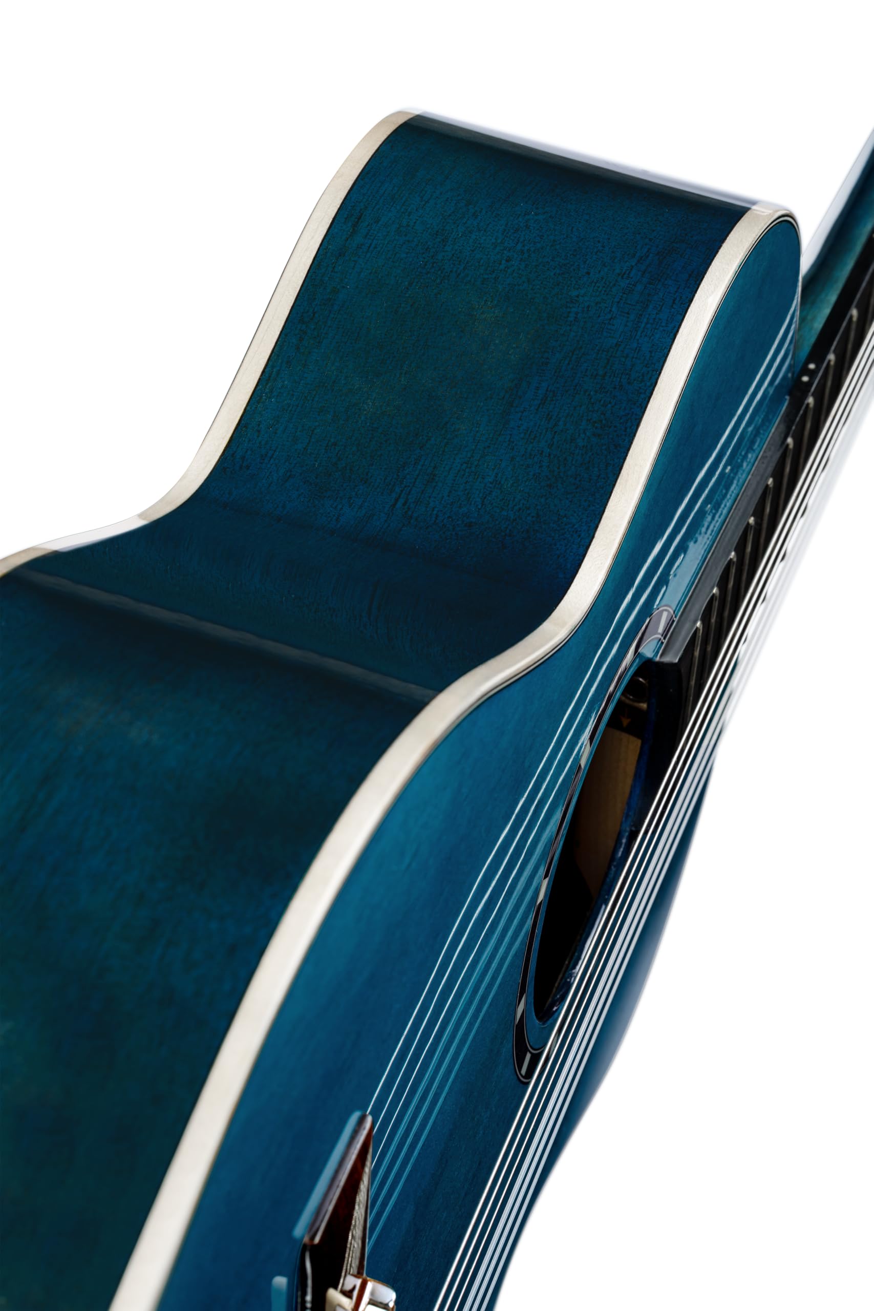 Ortega Guitars 3/4 Konzert Gitarre – Family Series – Inklusive Gig Bag – Fichte, Mahagoni, Blau (R121-3/4OC)