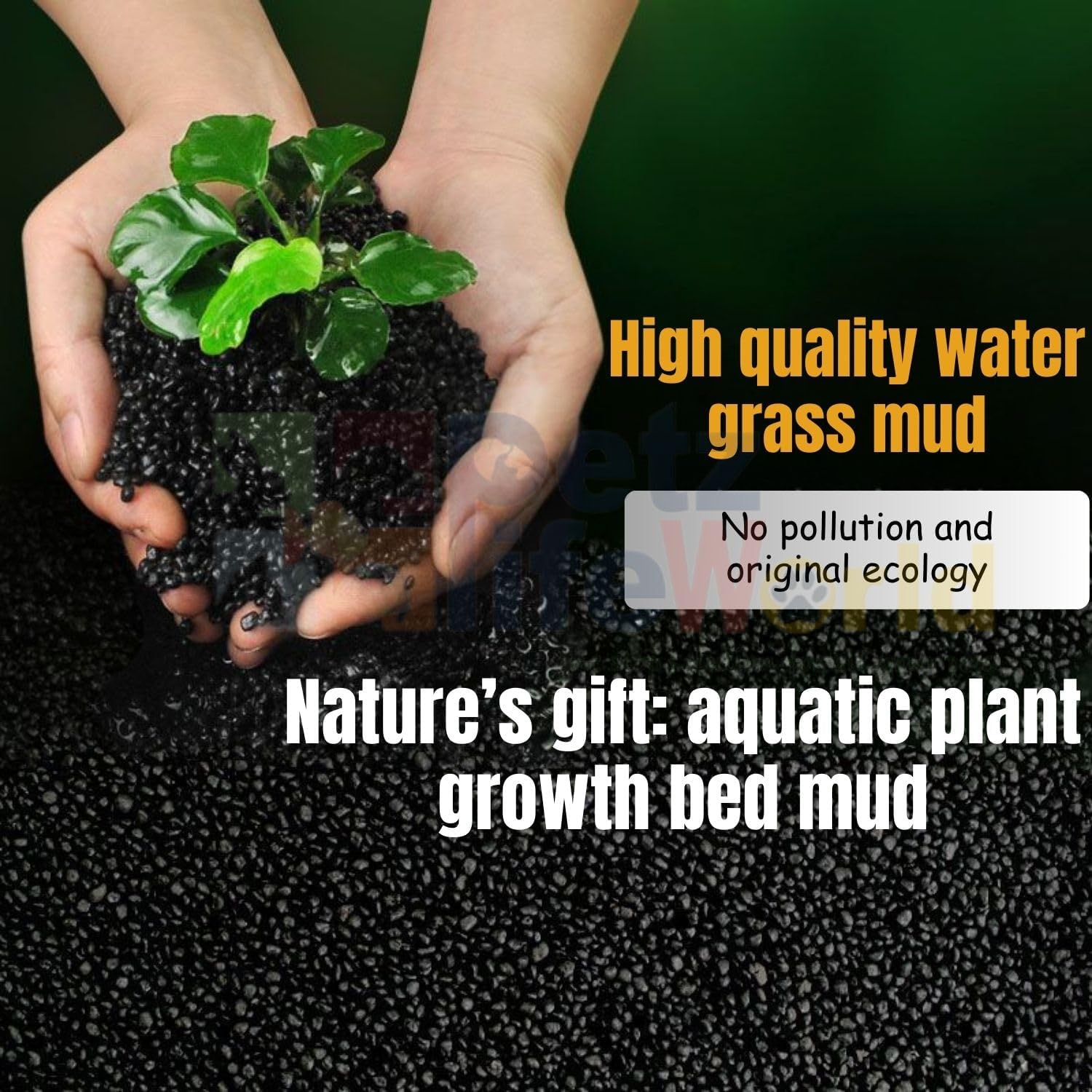 VAYINATO® 450g Black Aqua Soil Substrate for Planted Aquarium | Loose Nutrient-Rich Soil for Aquascaping, Shrimp & Freshwater Tanks | Promotes Plant Growth & Stable Water Parameters 3
