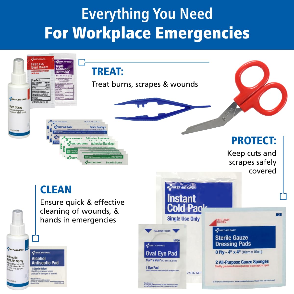 OSHA First Aid Cabinet - 150 Person Emergency Kit -4