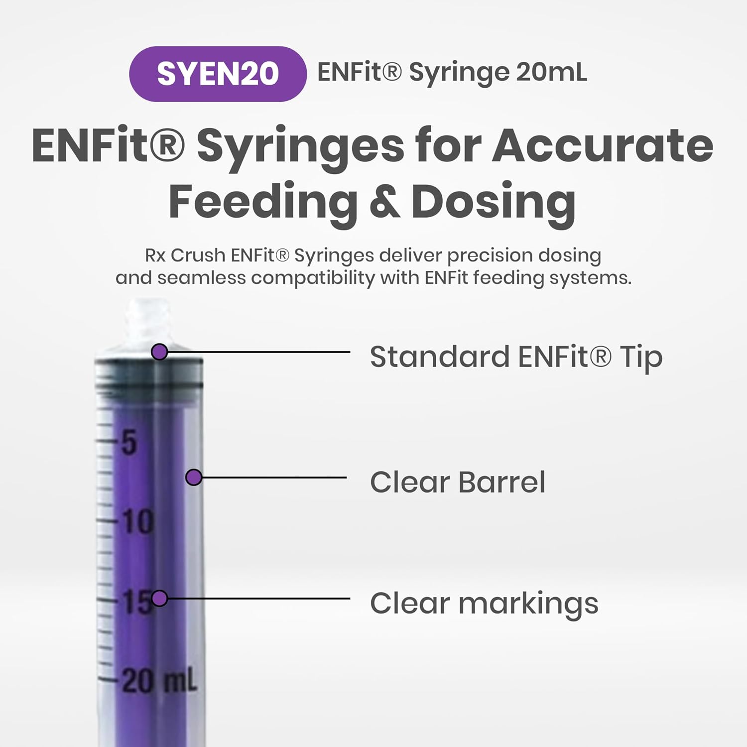 ENFit Syringe - 20ml