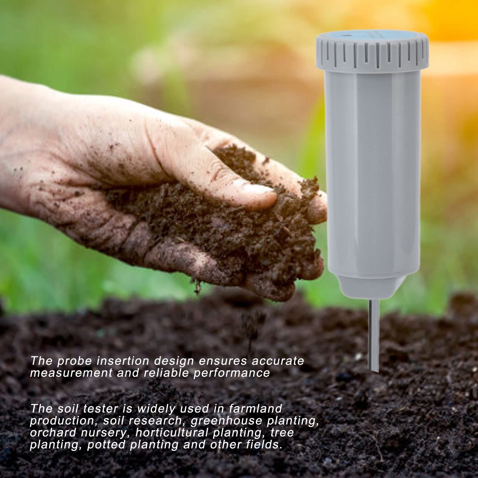 Tester temperatury wilgotności gleby Bluetooth, miernik wilgotności gleby, monitor wody roślinnej, do pielęgnacji roślin, ogród, gospodarstwo, trawnik, wewnątrz i na zewnątrz