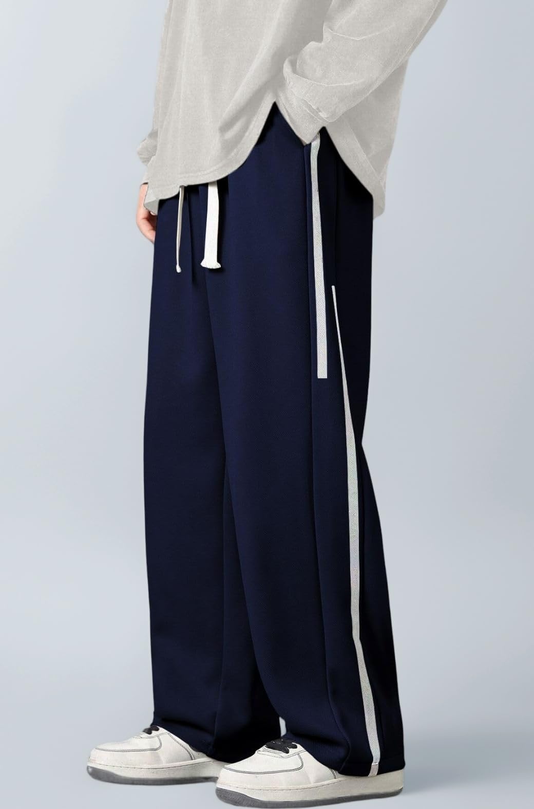 - Korean Style Track Pants for Men – Loose Fit Lycra Cargo Joggers | Trendy Gym & Streetwear Bottoms with Utility Pockets (Available in Plus Size)