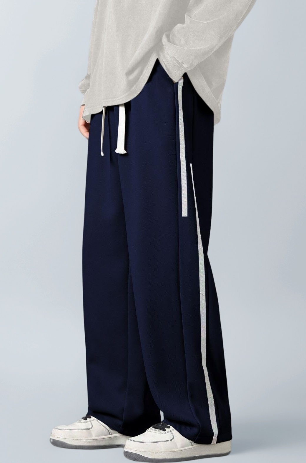 GRECIILOOKS Korean Style Track Pants for Men – Loose Fit Lycra Cargo Joggers | Trendy Gym & Streetwear Bottoms with Utility Pockets (Available in Plus Size and Combo Pack of 2)