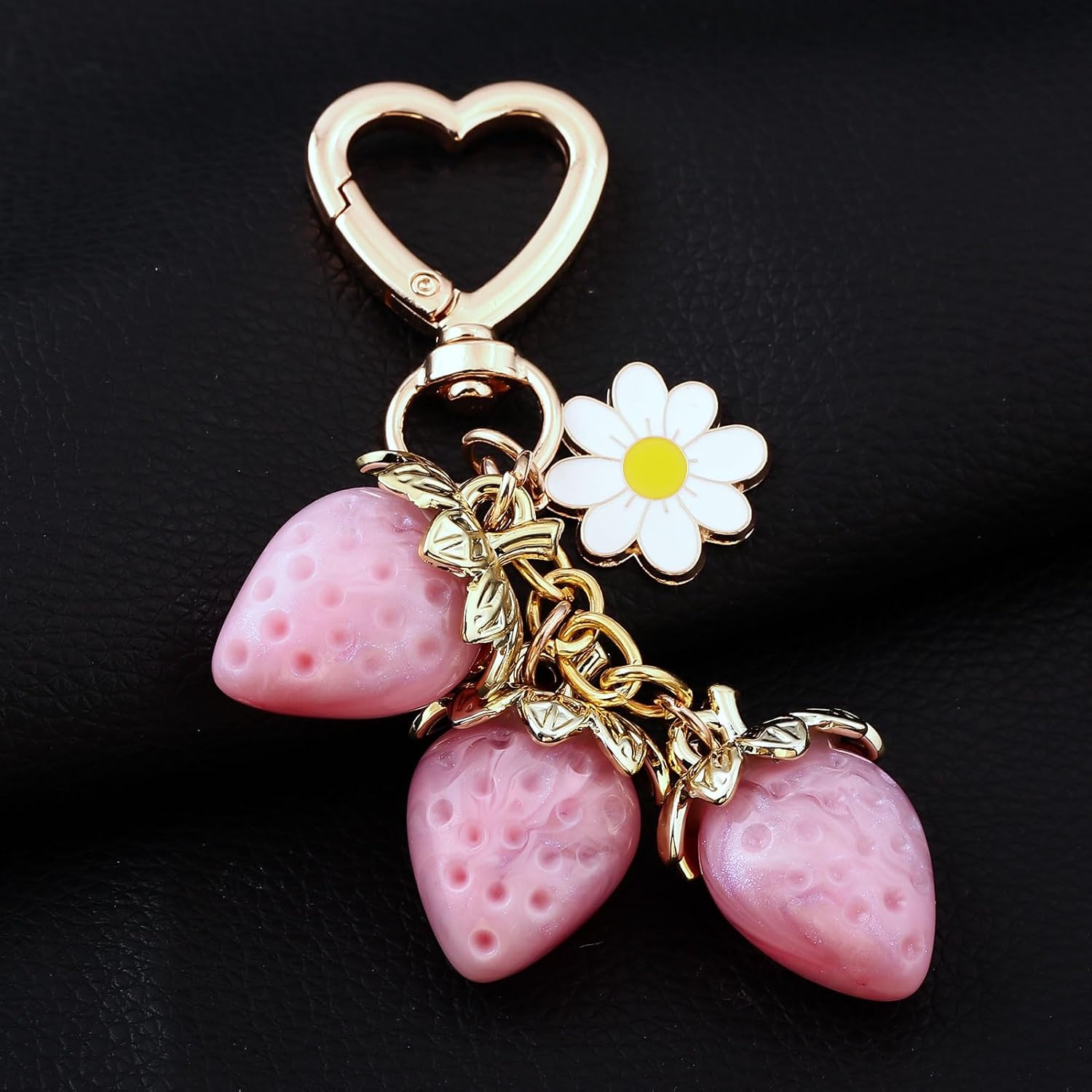 Fruit Bag Charms Keychain - Cute Purse Handbags Key Chain - Backpack Keychains Gift Accessories for Girls Women - Image 3