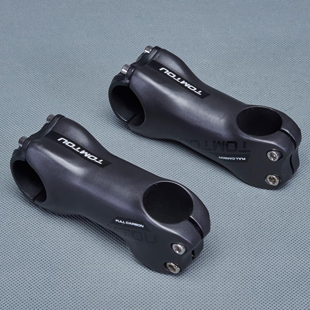 Attacco Manubrio 1 pz nero opaco grigio argento stelo in fibra di carbonio 28.6X31.8 ciclismo mountain bike bici da strada MTB parti angolo 6/17 gradi Attacco Manubrio Mtb ( Color : 17 Degree 60mm )