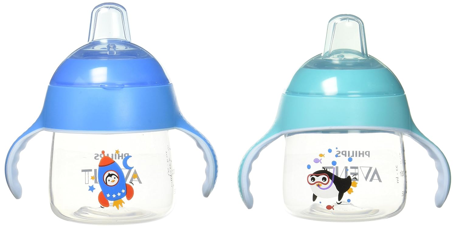 Philips Avent My Little Sippy Cup, Teal/Blue, 7oz, 2 Piece