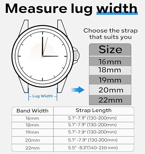 Miniatura 6 de LYSMVIVI Correa de reloj de silicona de 0.787 in y 0.866 in, liberación rápida, correa magnética de silicona suave y agradable al tacto para hombres