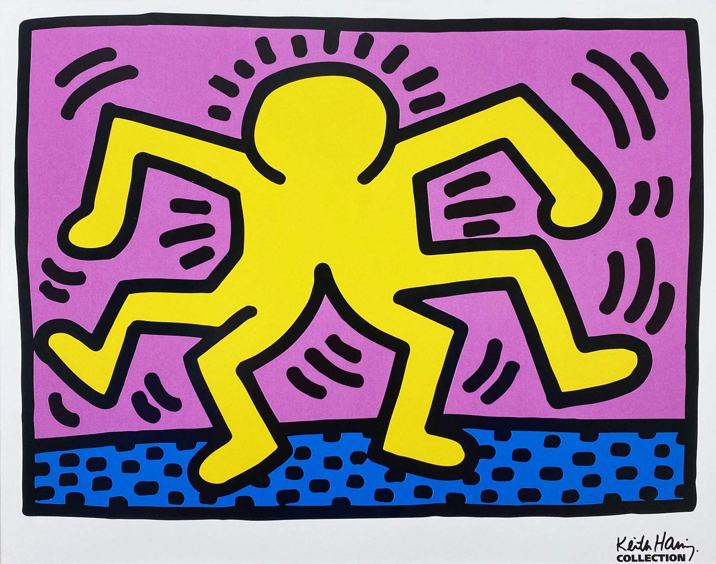 Amazon.com: Gallerygems Keith Haring KH08 Custom Framed Pop Art