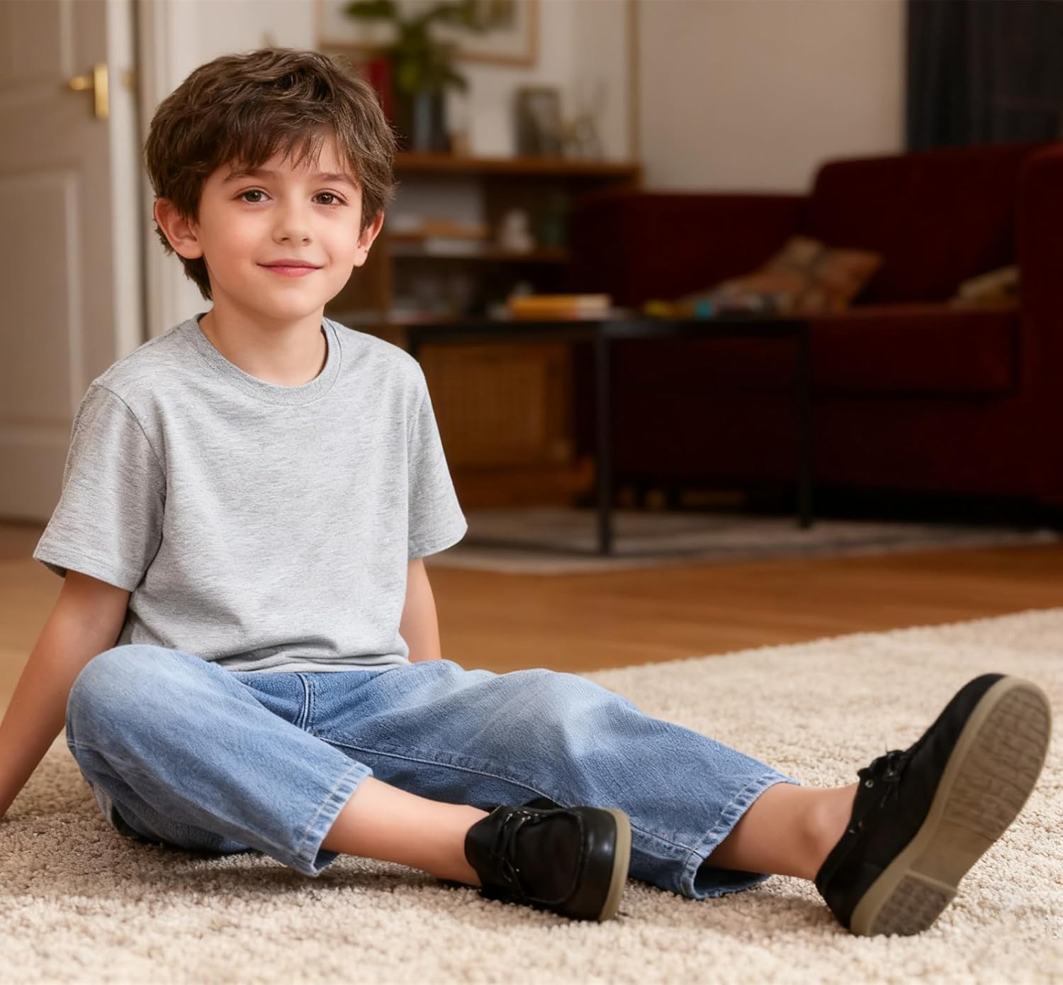 DADAWEN Boys Girls Dress Shoes Casual School Shoes Slip on Loafers Kids Boat Shoe (Toddler/Little Kid/Big Kid) - Image 2