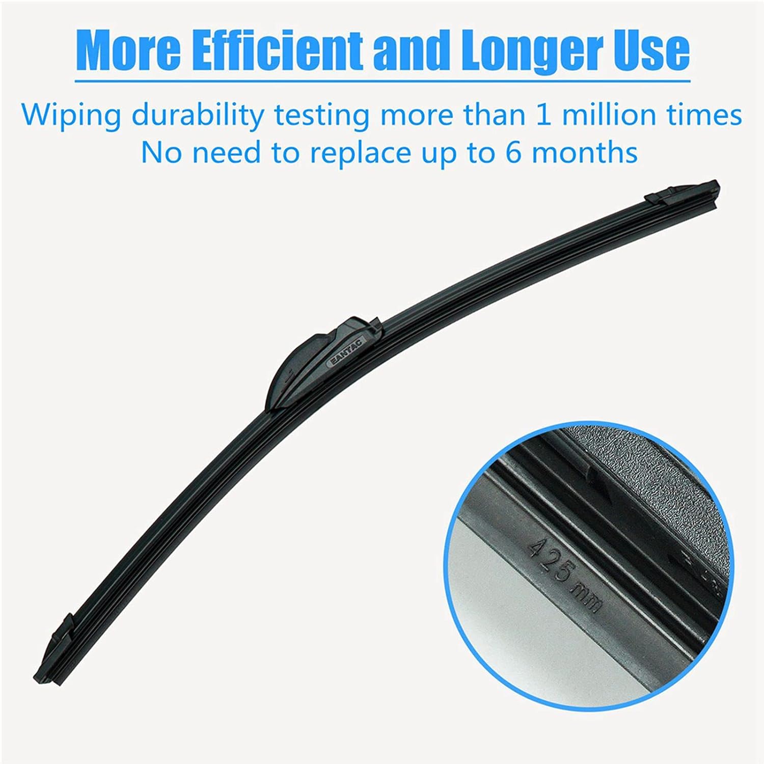 EANTAC E-B 22" + 16" Windshield Wipers,All-Season Front Wiper Blades for Original Equipment Replacement,Durable Stable and Quiet Blade (Pack of 2).