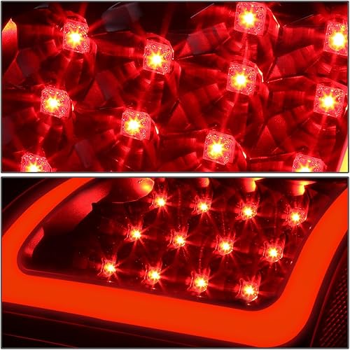 Miniatura 3 de DNA MOTORING TL-DRAM07-LED-RD3D-BK-SM Conjunto de luz trasera LED 3D para lado del conductor y del pasajero compatible con Dodge Ram 1500 2500 3500