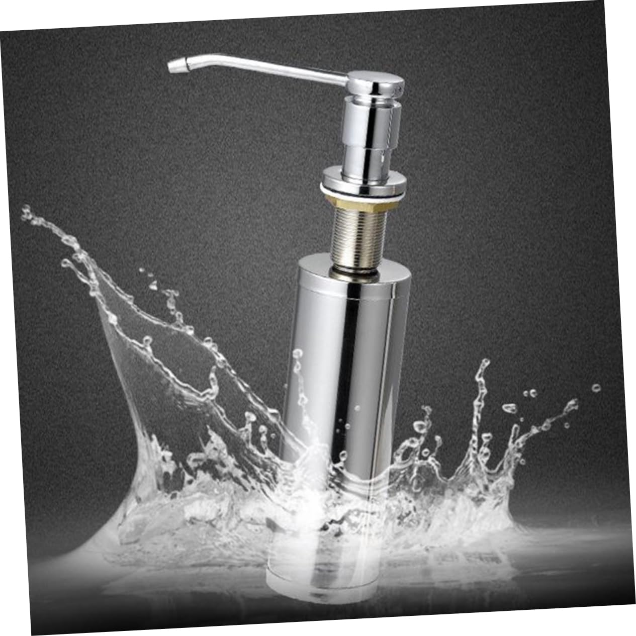 SHINEOFI Distributeur de Savonnette pour Lavabo en Acier Inoxydable Argenté, Résistant aux Acides, Installation Facile, pour Plan de Travail et Salle de Bain