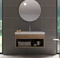 Gabinete com Cuba para Banheiro 100% MDF Berlin Zoff