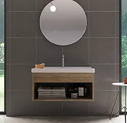 Gabinete com Cuba para Banheiro 100% MDF Berlin Zoff