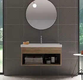 Gabinete com Cuba para Banheiro 100% MDF Berlin Zoff