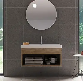 RIVERZZA Gabinete com Cuba para Banheiro 100% MDF Berlin Zoff