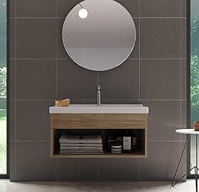 RIVERZZA Gabinete com Cuba para Banheiro 100% MDF Berlin Zoff