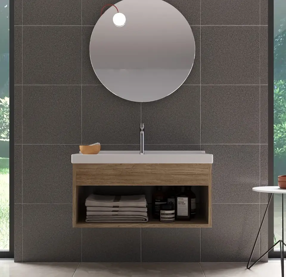 Gabinete com Cuba para Banheiro 100% MDF Berlin Zoff