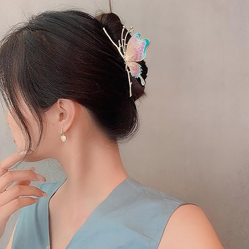 Miniatura 2 de Pinzas de plátano para cabello largo y grueso, clip de pelo de estilo antiguo, clip para tocado, clip circular para el cabello para mujeres, sin