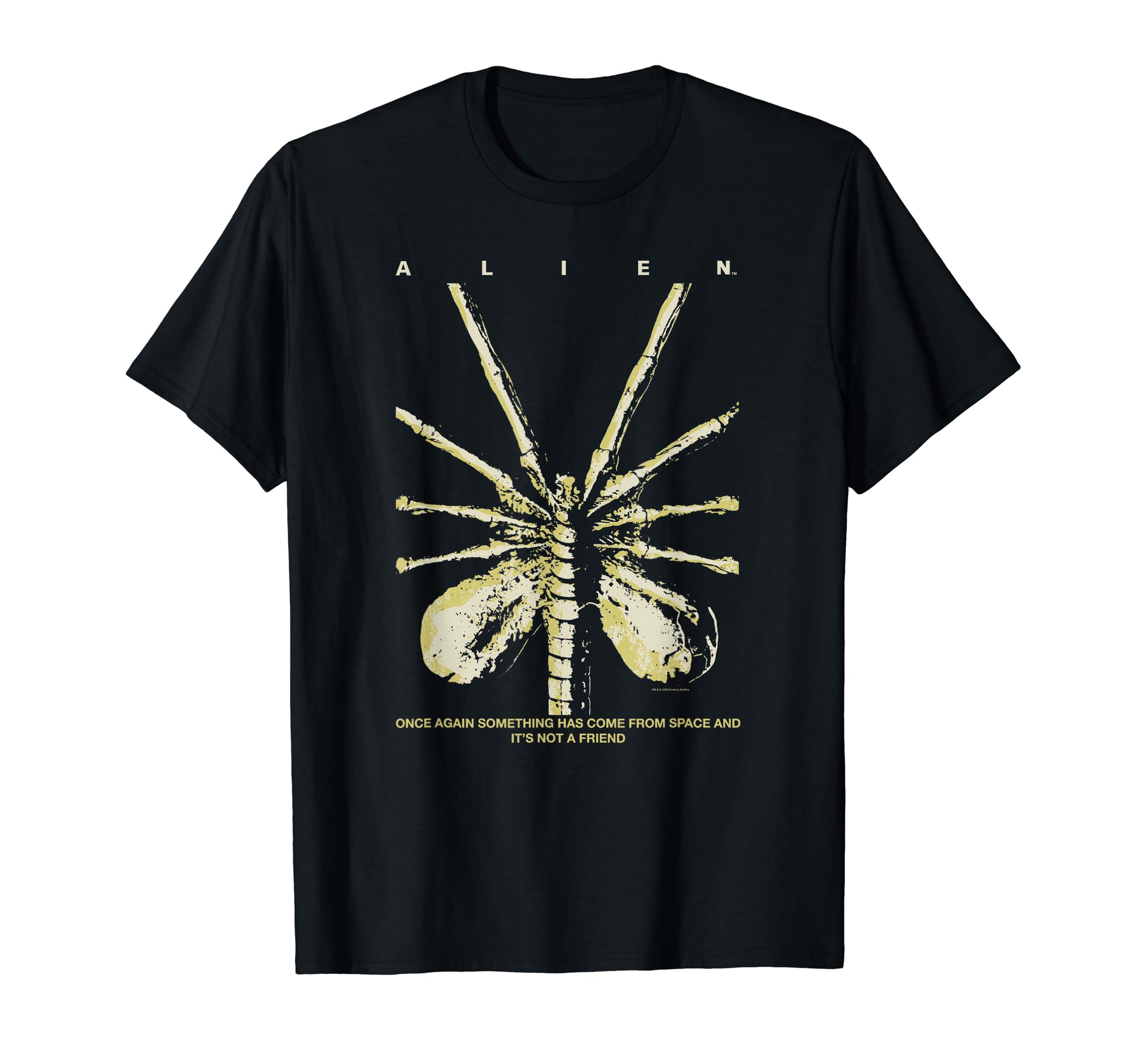 Alien 45th Anniversary Facehugger 1979 Movie Poster Space T-Shirt