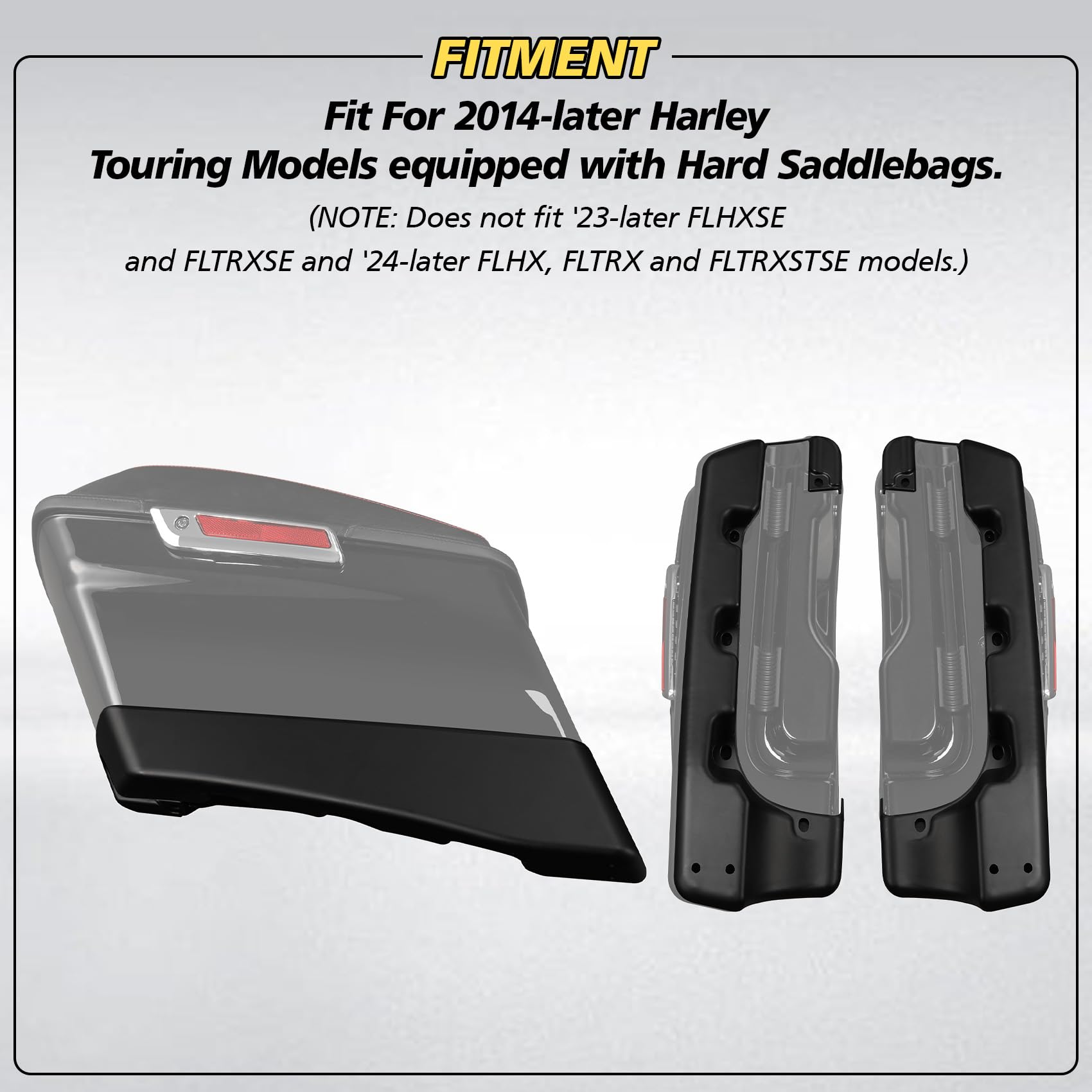 Amazon | XFMT オートバイ 4インチ ハードサドルバッグ