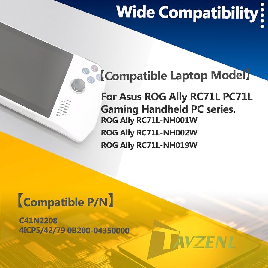Amazon.com: TAVZENL C41N2208 74Wh Battery Replacement for ASUS ROG