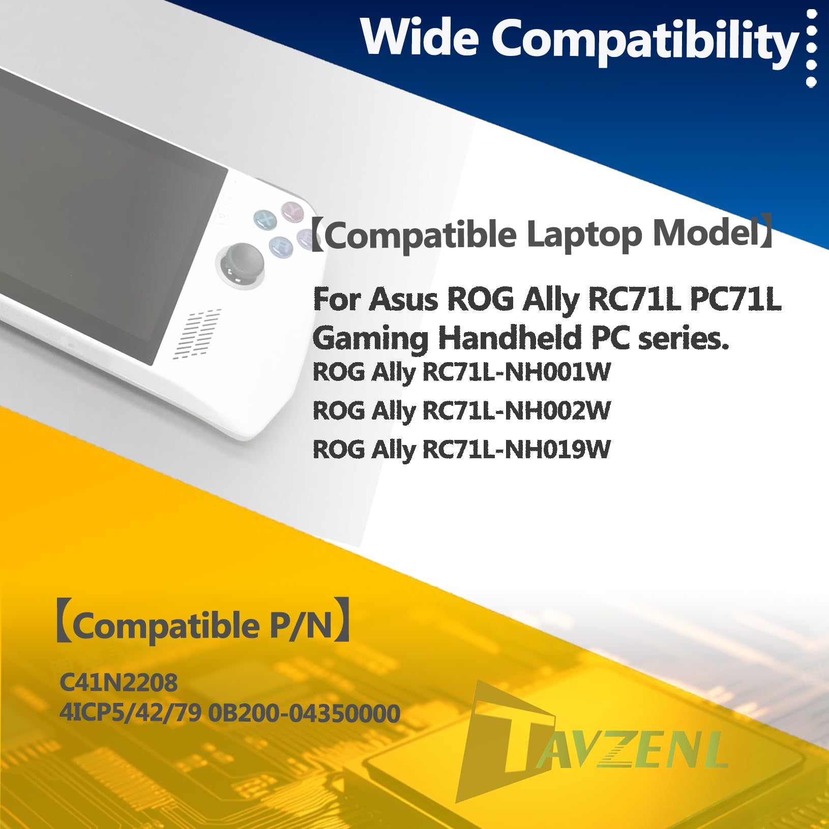 Amazon.com: TAVZENL C41N2208 74Wh Battery Replacement for