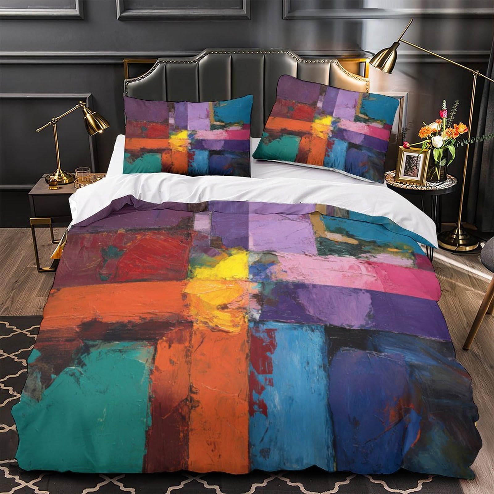 Parure de lit basketball 3D microfbre 260x220 pour chambre ado