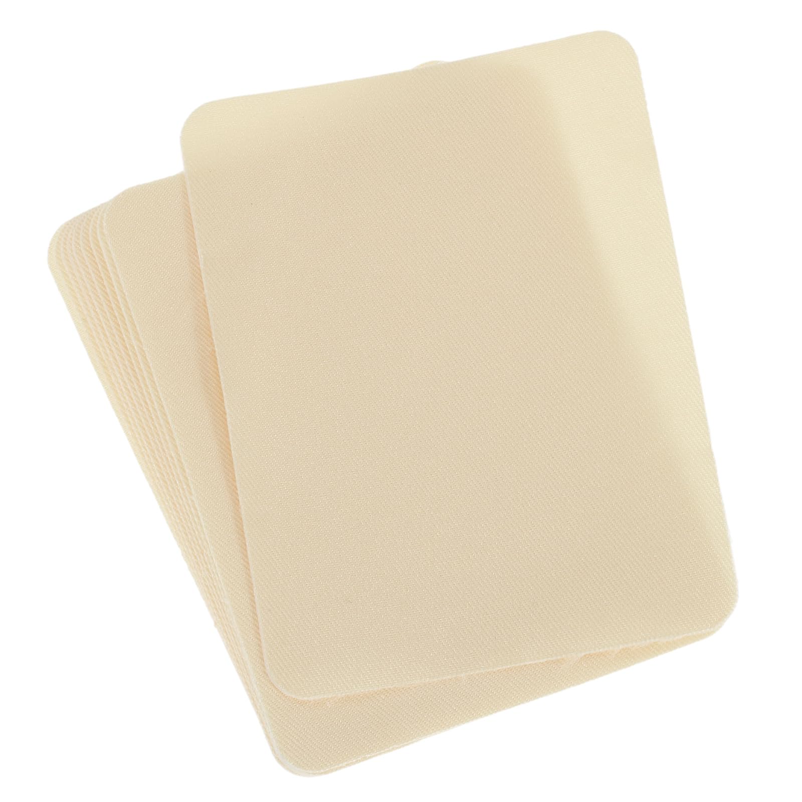 Parches Para Planchar De Tela - Pack De 10, Color Beige, 12.5x9.5 Cm, Para Reparar Ropa