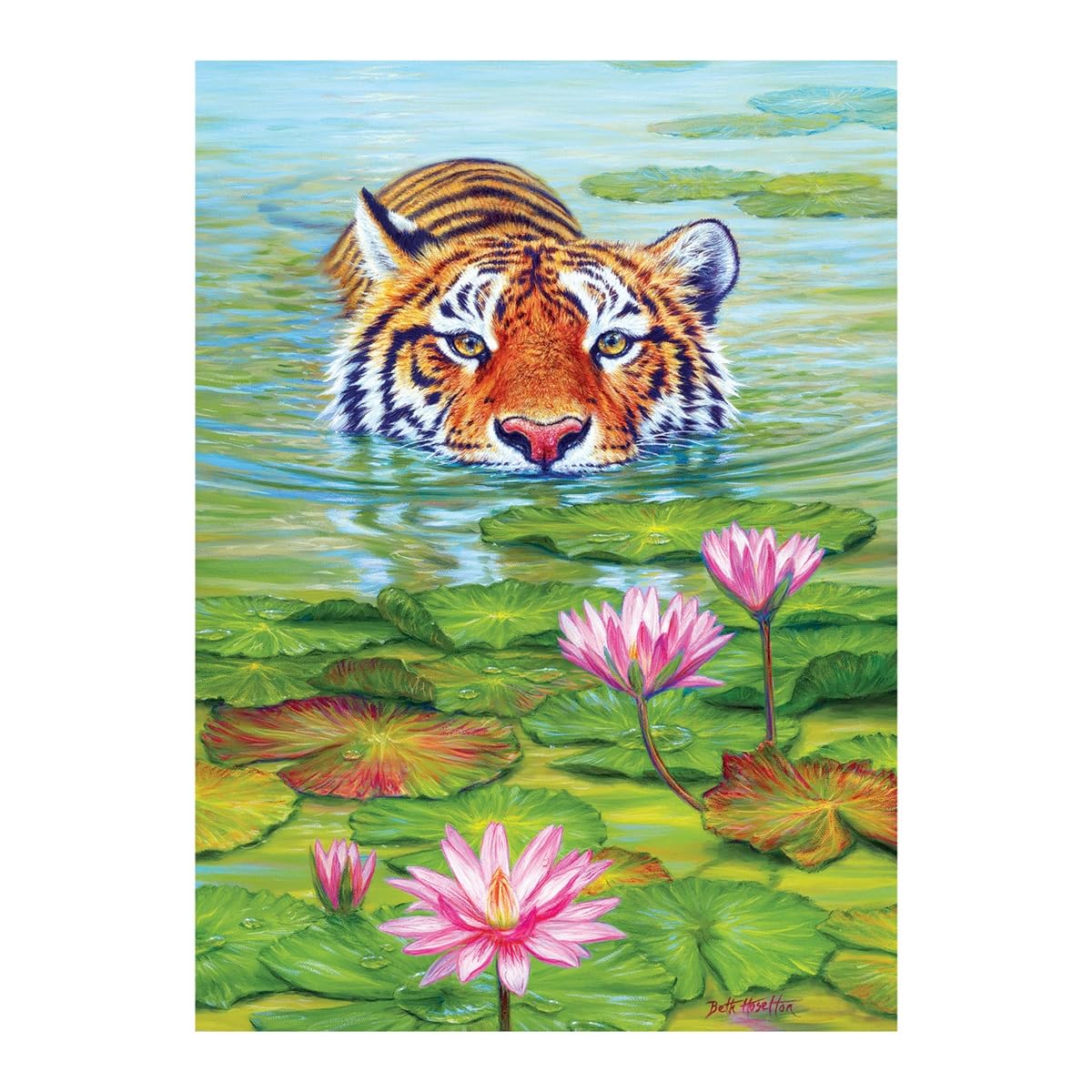 Cobble Hill 1000 Piece Puzzle - Land of The Lotus - Sample Poster Included, 8.25" x 11.25" x 2.0" - Image 3
