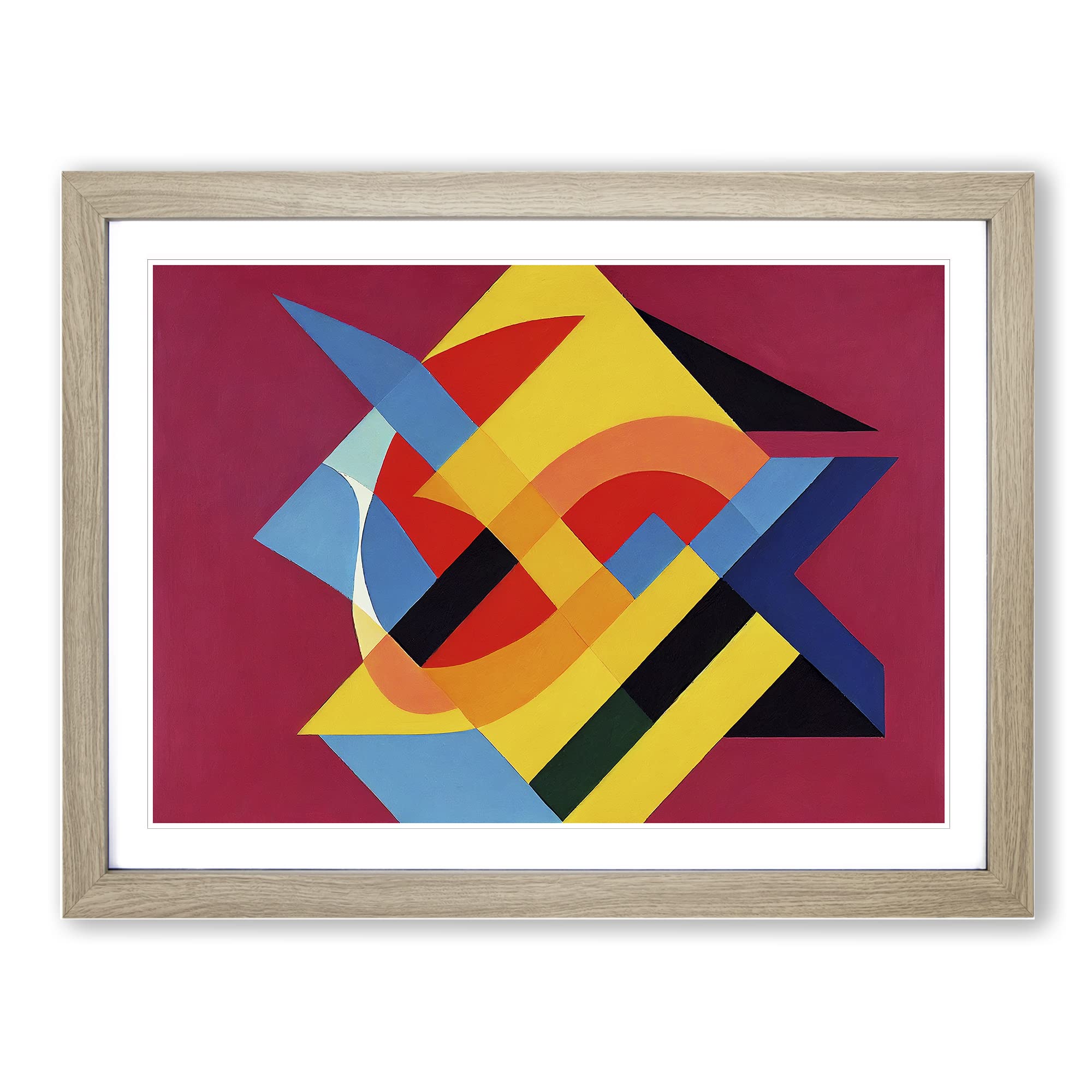 Supreme Abstract Art Framed Print, Oak, A3 (46 x 34 cm)
