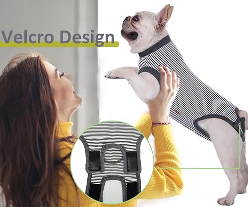 Vista 59 de Traje de recuperación de cirugía para perro, traje de recuperación quirúrgica para perro, macho y hembra, camisa esterilizada para poscirugía, cono