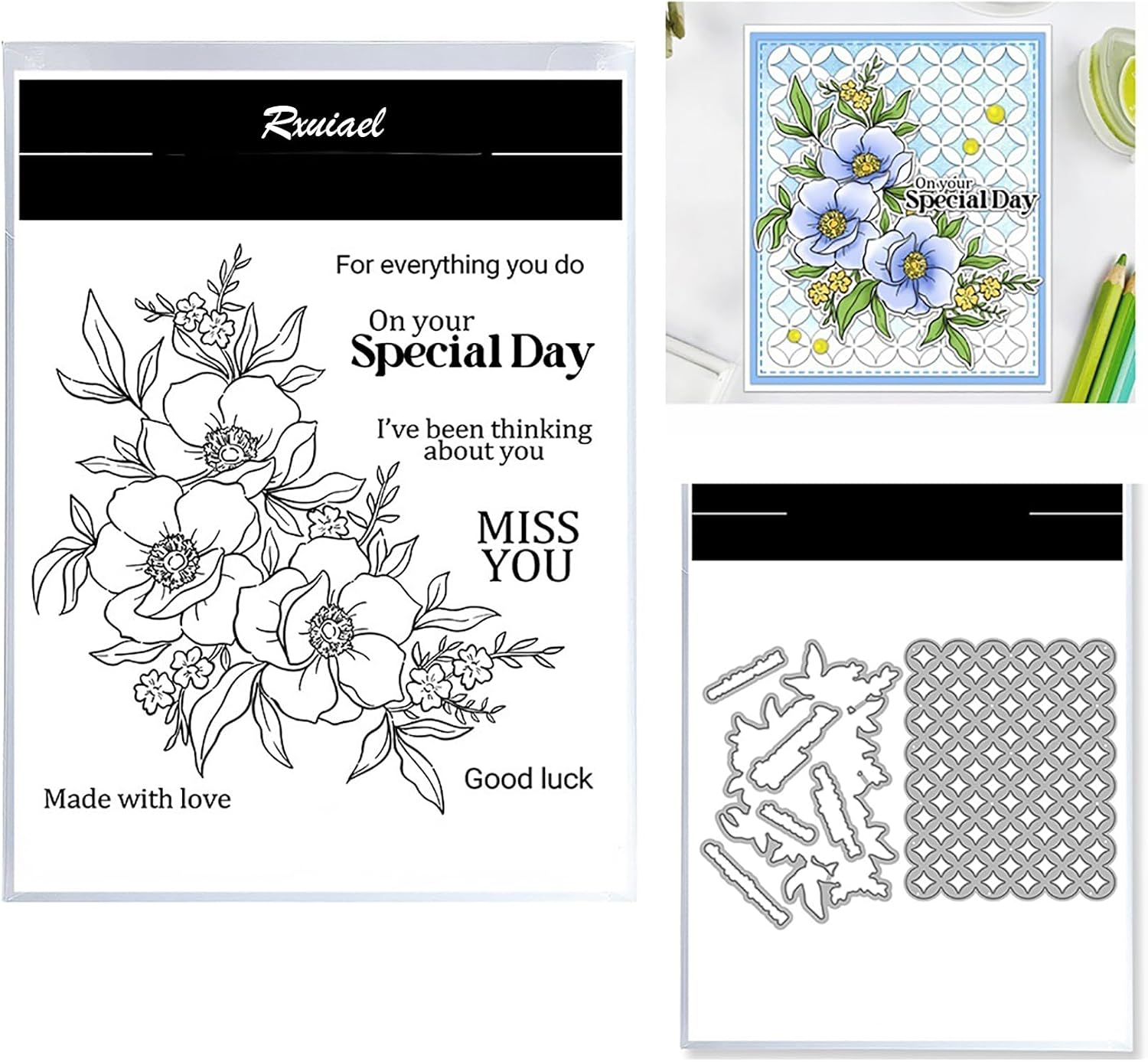 2025-2026 Stamps and Dies Sets for Card Making, DIY Various Festivals for Autumn,Thanksgiving,Christmas,Halloween,Birthdays Greeting Card Dies and Stamps