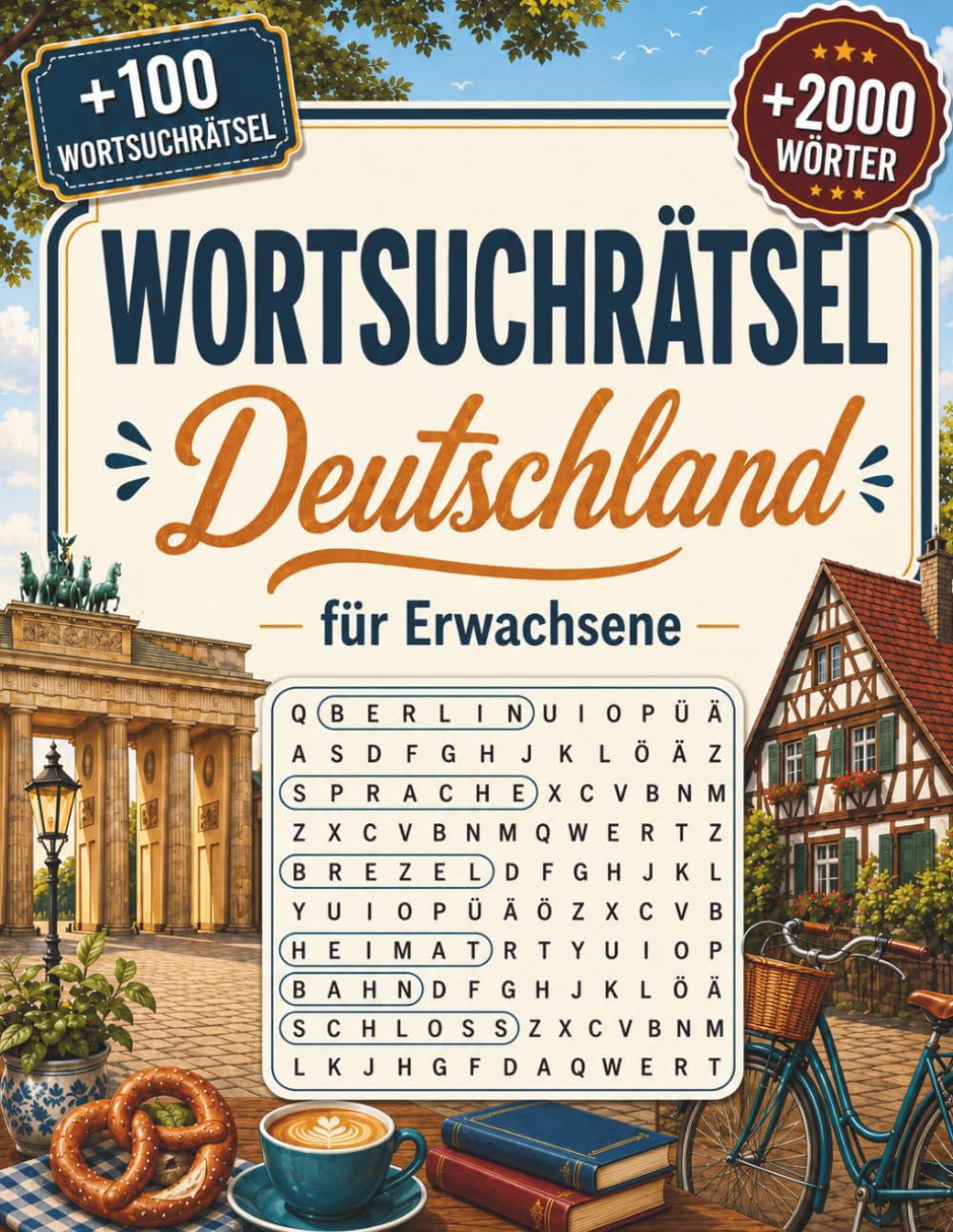 Wortsuchrätsel Deutschland für Erwachsene: Wortsuche mit abwechslungsreichen Begriffen aus Kultur, Geografie und Alltag, mit Lösungen (Wortsuchrätsel Sammlung auf Deutsch)