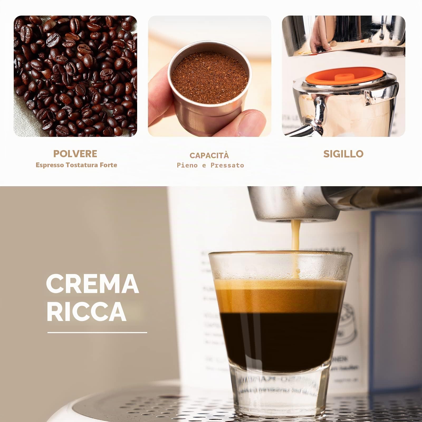 Filtro per cialde di caffè e filtro per cialde di caffè per macchina da espresso Illy Iper