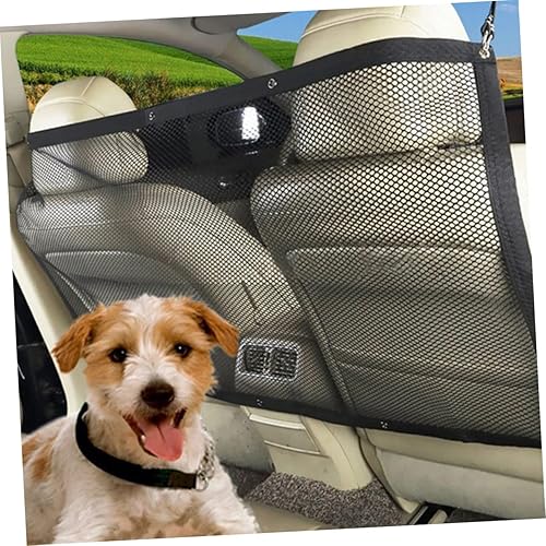 Miniatura 5 de SAFIGLE Accesorios de viaje para perros Malla para perros Divisor de coche Red Cinturón de seguridad para perros Correos de animales Valla de malla