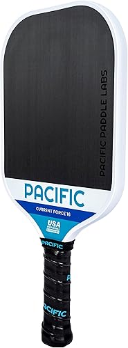 Miniatura 7 de PACIFIC PADDLE LABS Paleta de pickleball actual, fibra de carbono cruda, opciones de 0.51 pulgadas y 0.63 pulgadas, raqueta de pickleball aprobada