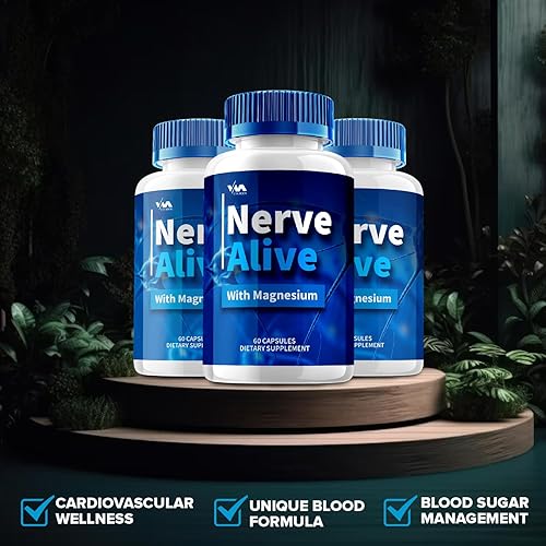 Miniatura 6 de NerveAlive - Suplemento Nerve Alive (5 unidades) - Cápsulas NerveAlive - Fórmula avanzada, revisiones de máxima fuerza, 300 cápsulas