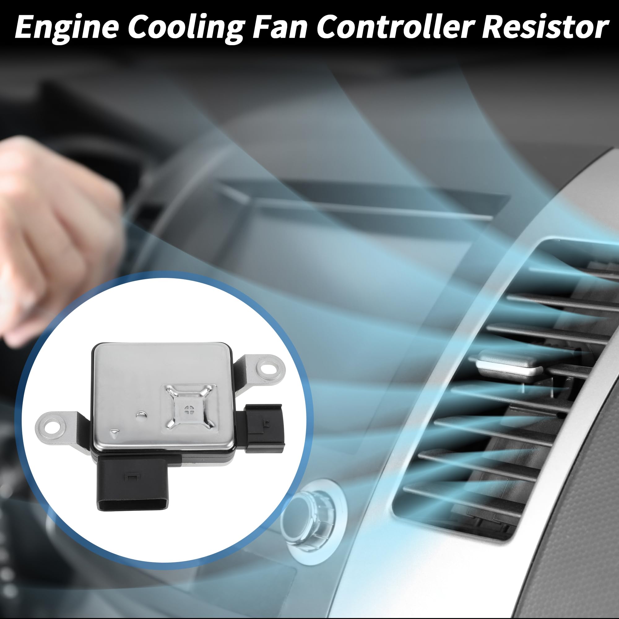Cooling Fan Control Module Für Kia Sportage 2.4L 17-22 1pc | Für Kia Seltos 21-23, Für Hyundai Kona 1.6L 18-21, Metall, Größe 13x9cm, 5 Pin, OE 25385D9000