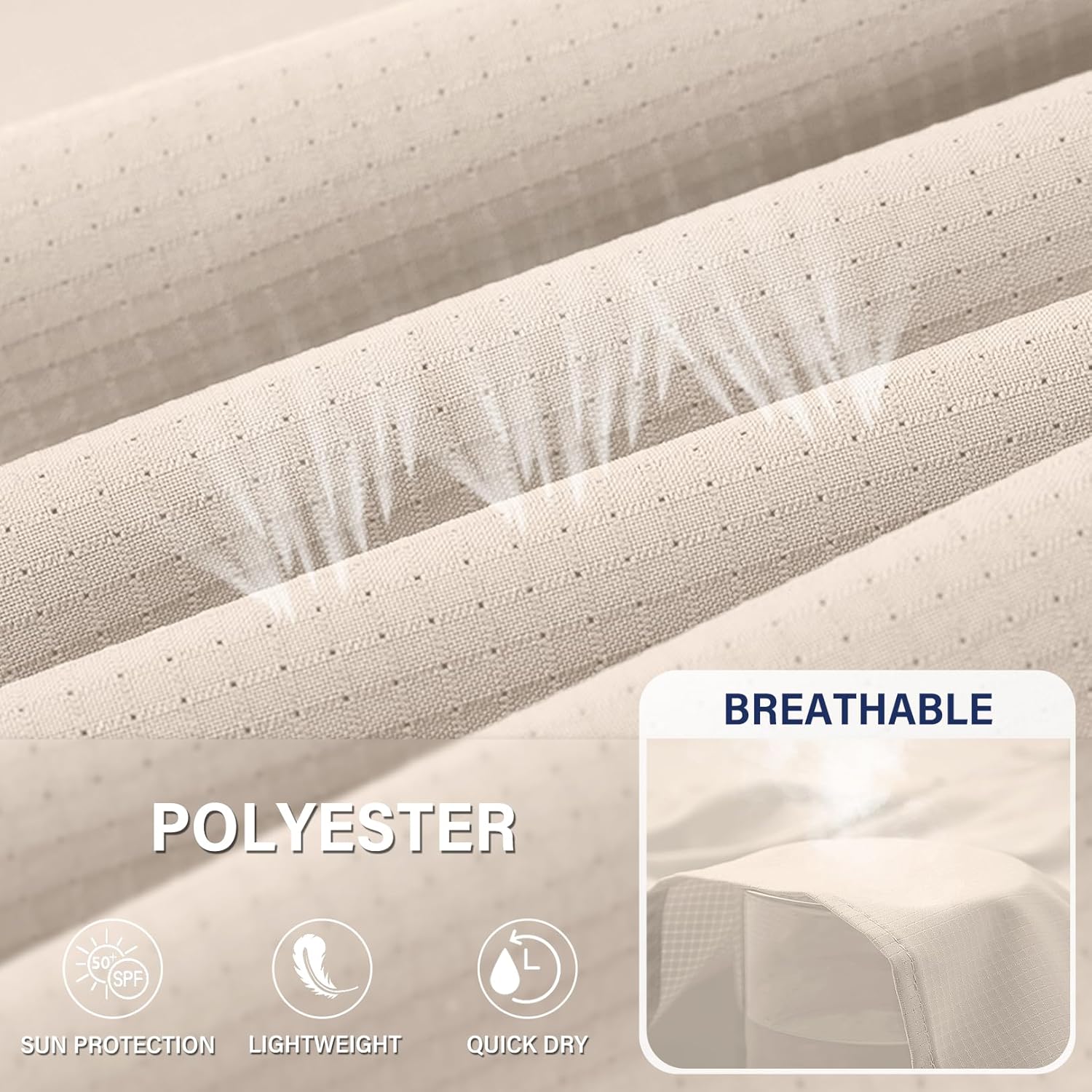 Womens Safari Hiking Sun Shirts Sun Protection Quick Dry Short Sleeve Button Shirts - Image 7