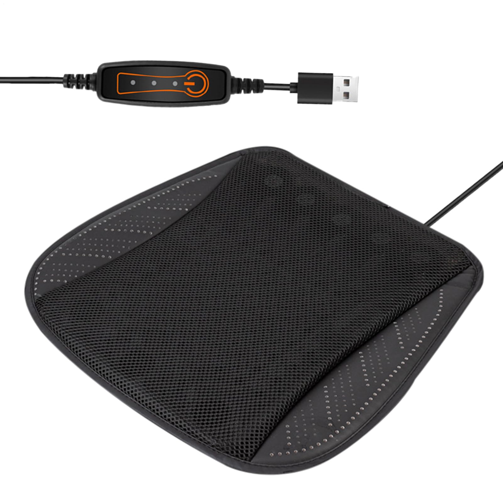 Cuscino per sedile ventilato per auto, cuscino di raffreddamento traspirante, con presa USB, con 8 ventole silenziose e 3 velocità del , soluzione comoda per i pendolari quotidiani