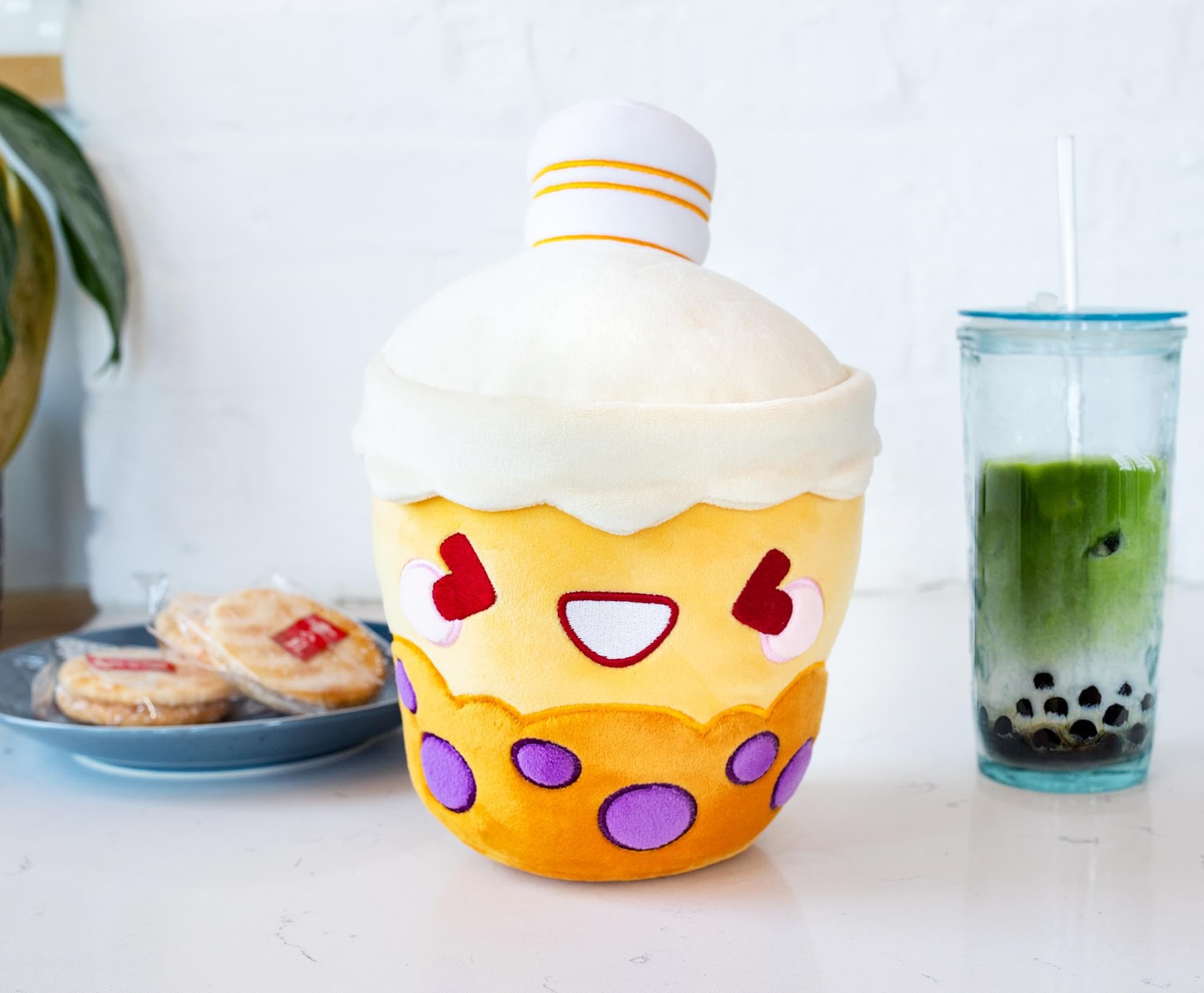 MochiOshis Eggplant Plush Toy - 10 Inch Murasaki Nasukkoshi Kawaii Stuffed Animal