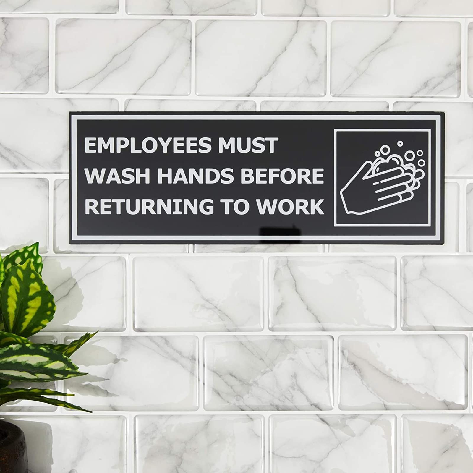 Snapklik.com : Stockroom Plus 3 Pack Magnetic Bathroom Sign, Employees ...