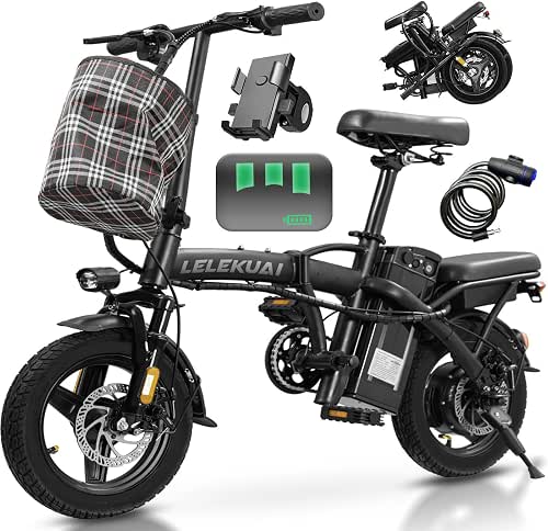 LELEKUAI Electric Bike for Adults and Teens, 520W-1200W Motor, 20-28MPH,
