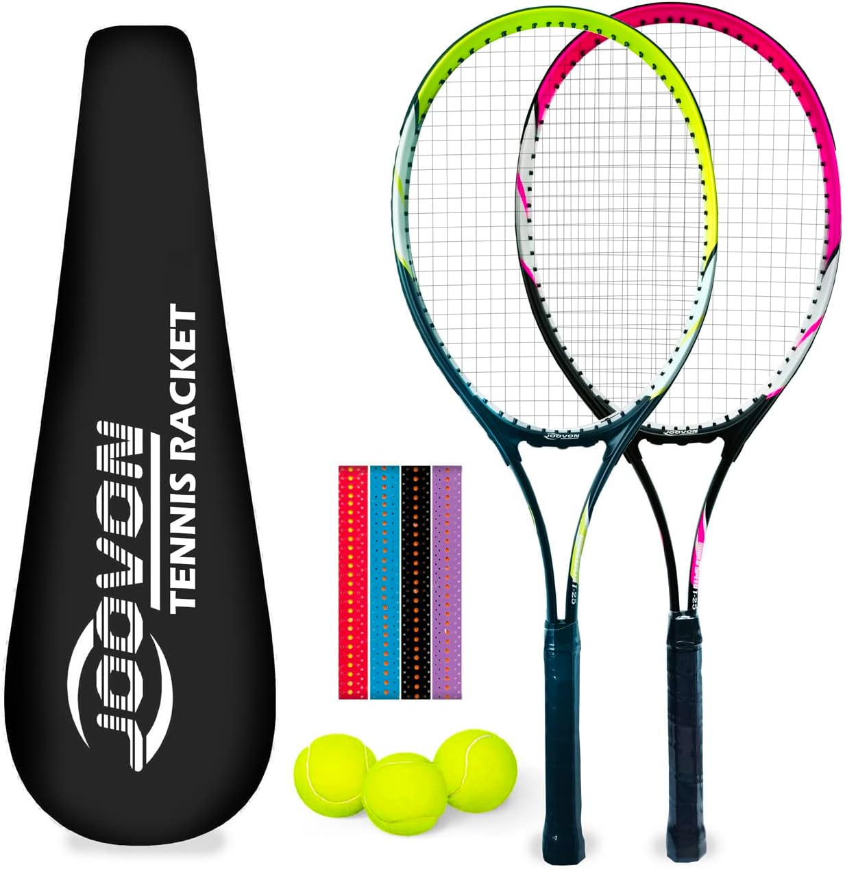 Joovon Carbon Aluminum Alloy Tennis Racket Set Adults Men
