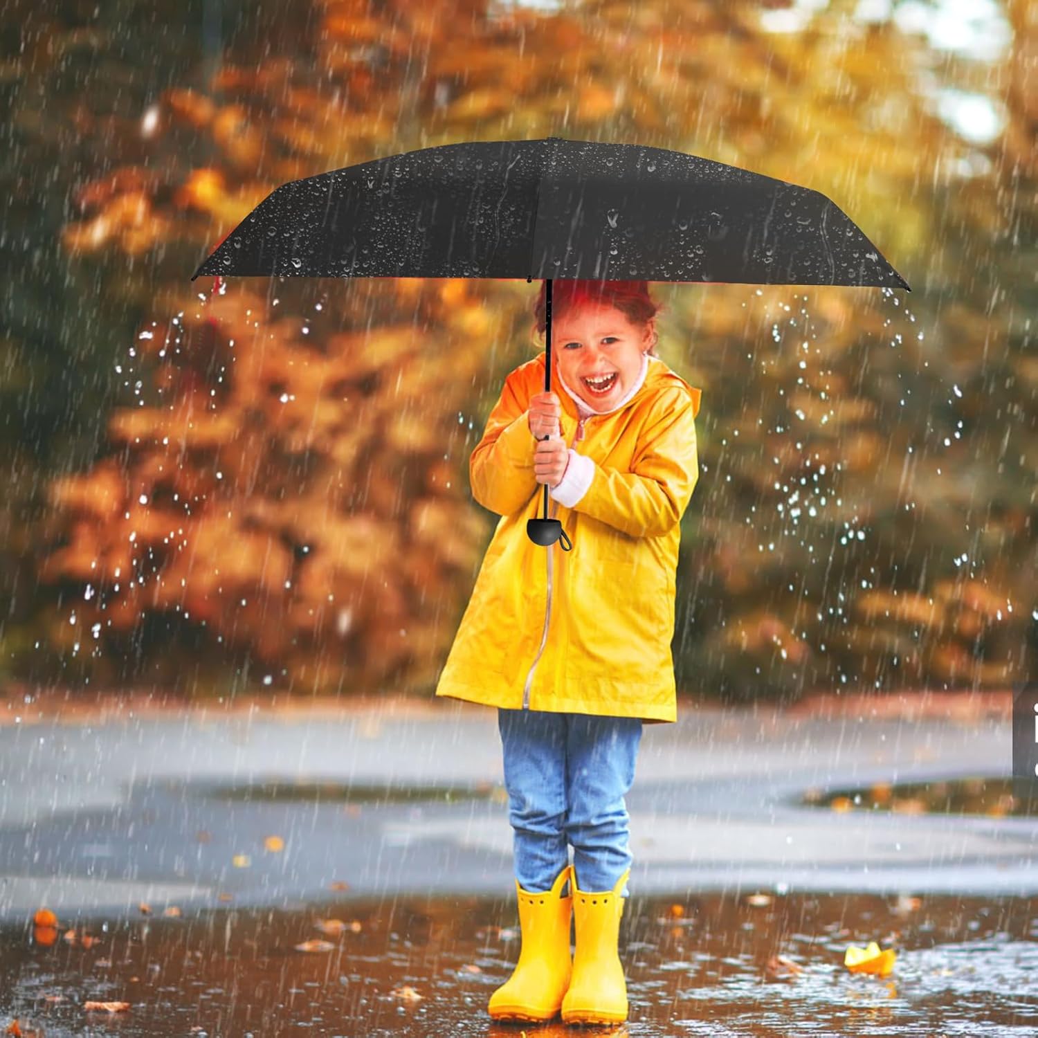 Mini Folding Umbrella, Small Pocket Compact Umbrella for Purse Wallet, UV Sun Rain Travel Umbrellas for Backpack, Portable Folding Umbrellas for Women - Image 7