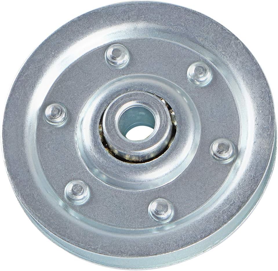 Skelang Garage Door Pulley 3”, Sheave Pulley 3/8” Bore, Extension Spring Pulley Wheel for Replacing Old and Worn Pulley, 200 LB Load Rating, Pack of 4