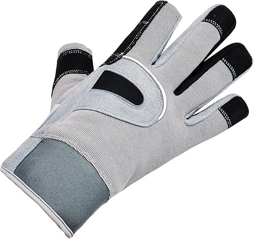 Miniatura 4 de Guantes de vela para hombres y mujeres, remo, barco, pesca, kayak, todos los deportes acuáticos, protección UV perfecta, dedo corto